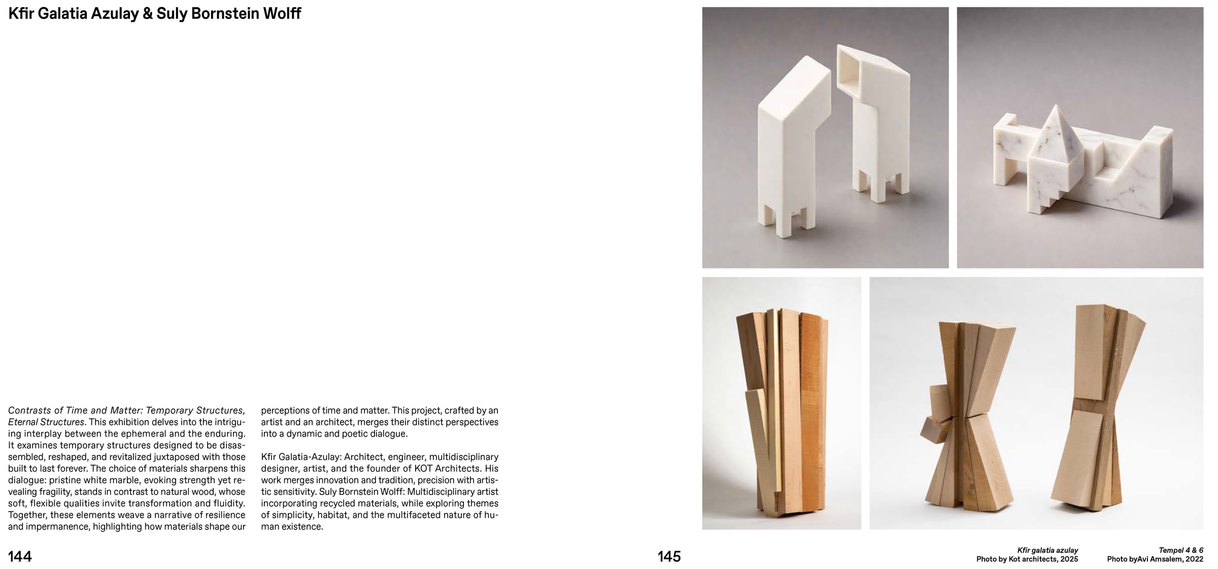 Installation view of Eternal Structures at Palazzo Mora